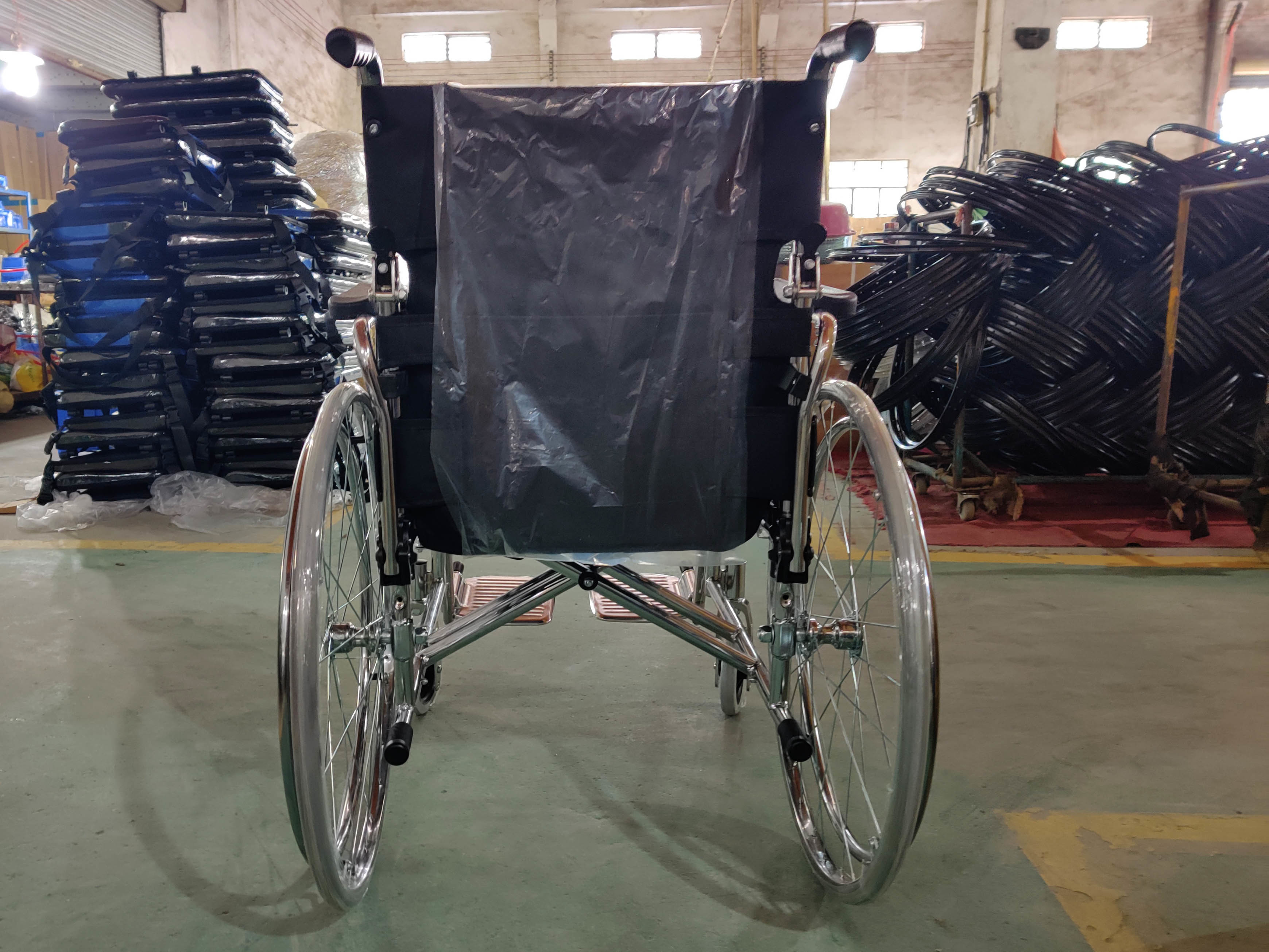 Multifunction Drive Foldable Wheelchair Foot Rests Removable