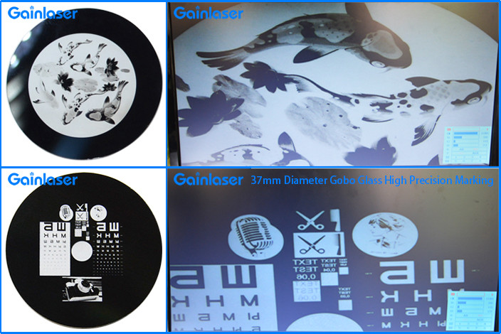 Gobo Glass UV Laser Marking Machine 3W for Real Full Color High Definition Photo