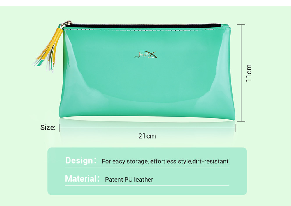 Neo Mint Face And Eye Makeup Brush Set With Bag Antibacterial