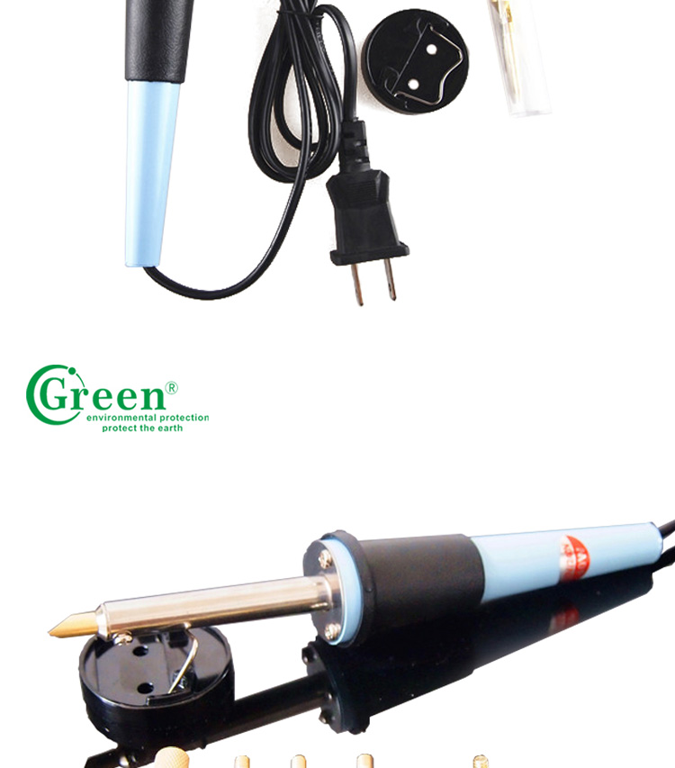 400℃ Pyrography Electric Pen Wood Burning Kit Temperature Adjustable Green PS0800