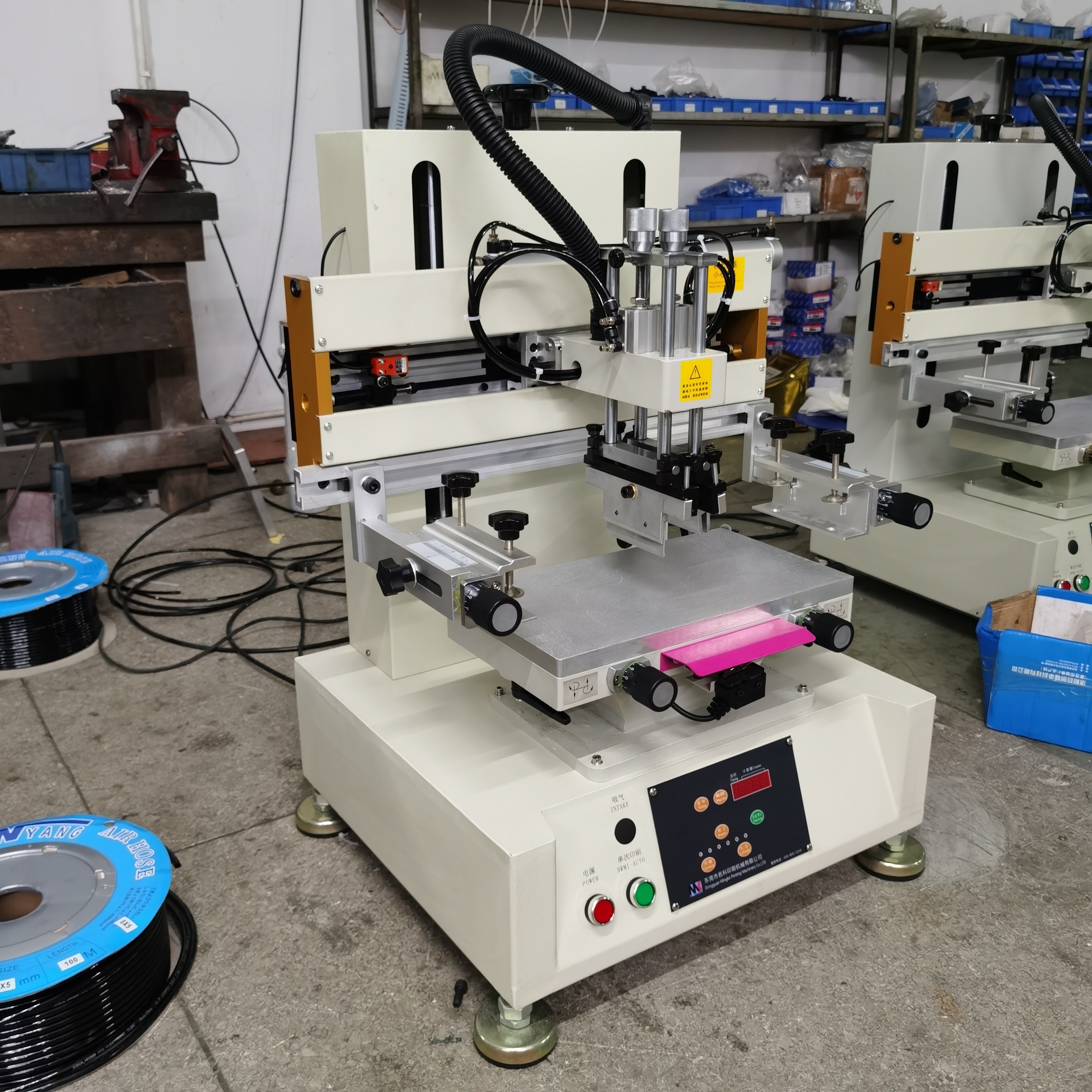 Flat 220V 110V Desktop Screen Printing Machine For Plastic ABS Products