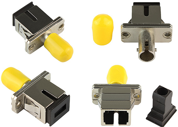 High Reliability Fiber Optic Adapter SC/UPC - ST/UPC , Fiber ST To SC Adapter