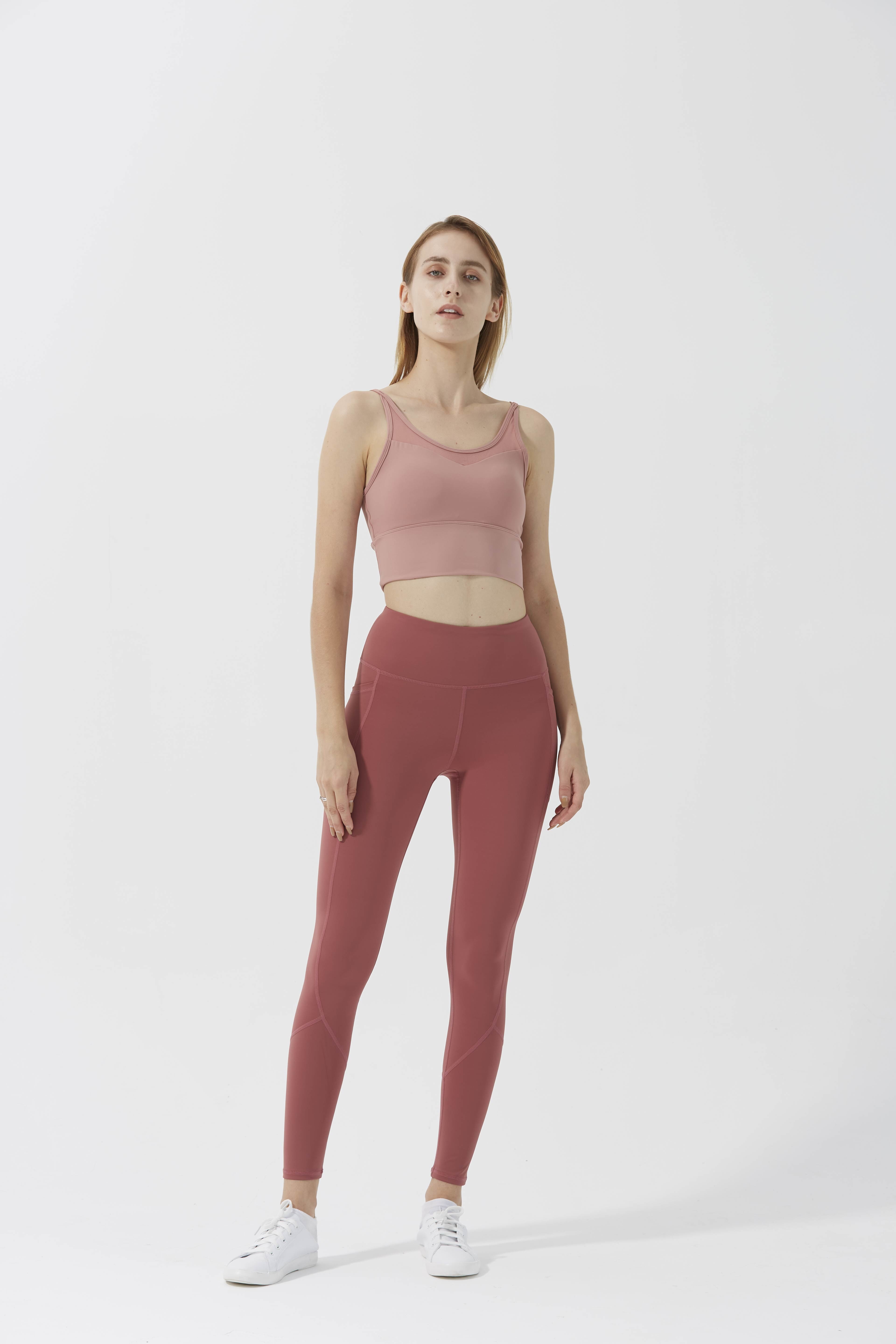 High Waisted Sports Workout Leggings Women Squat Proof Yoga Pants Quick Drying