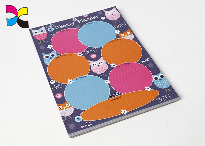 Custom Cover Sewn Binding Lined Kraft Paper Journal Book Printing With Pocket