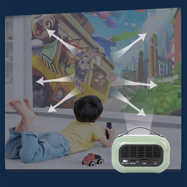 Airplay MiraCast WiFi Wireless Pico Pocket Projector 5000MA