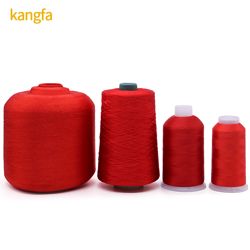 Direct Supply 1.25-1.5kg High Tenacity Polyester Yarn 120D/2 Polyester Embroidery Yarn