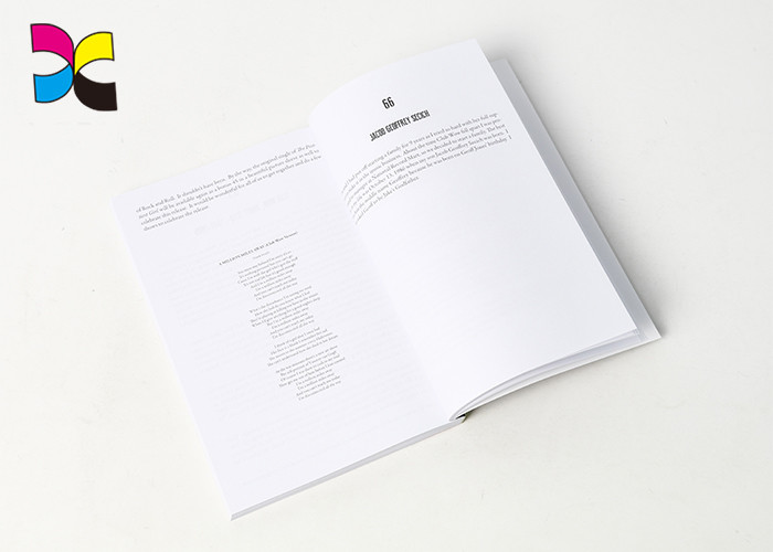 Softcover Digital Printing Brochure Glue Binding Ivory Board 200gsm Glittering