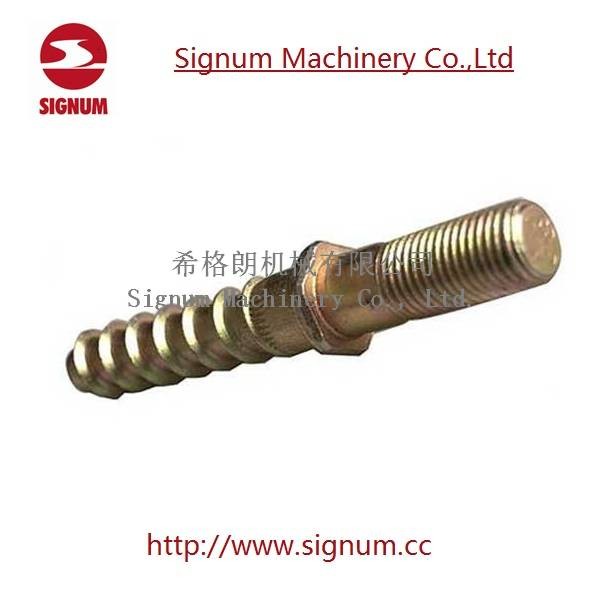 Customized Design Double Head Zinc Plated Railway Screw Spike for Railroad
