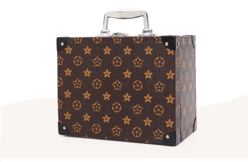 Women'S 24*13.5*19.5CM PU Lather makeup toiletry bag