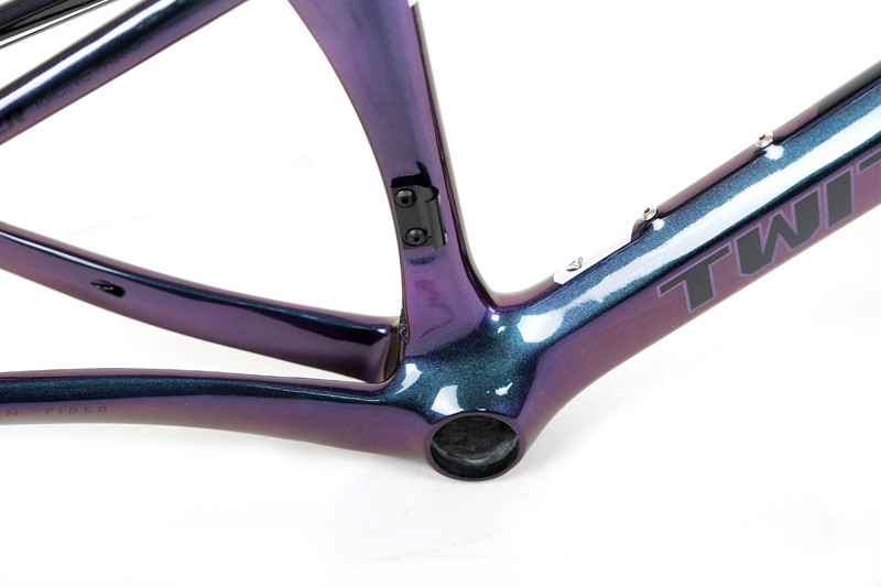holographic black Small Carbon Road Bike Frame Set XXS for kids