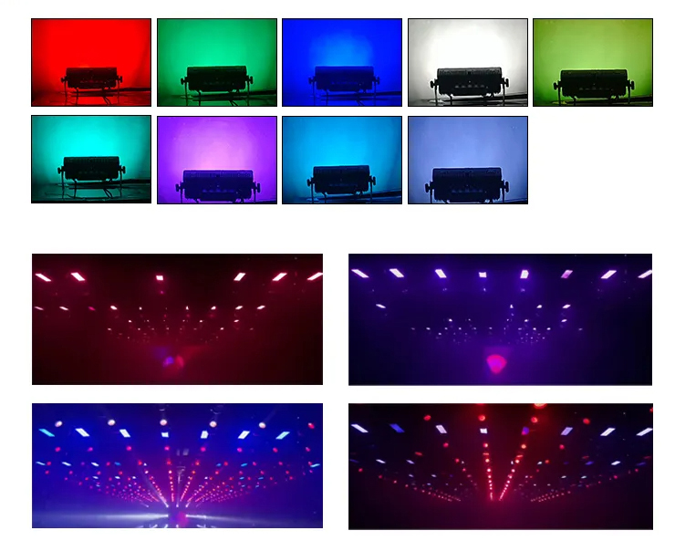 LED Stage Studio Light With Ajustable Frequency Strobe 1-25times/sec In Black Body Color 2