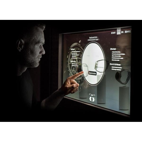 55 Inch Transparent LCD Display Plug And Play With Powerful LED Backlight