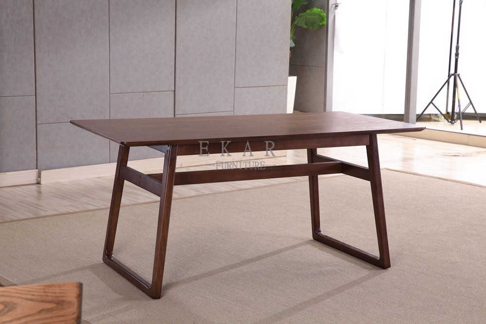 European Style Wood Furniture Square Dining Table