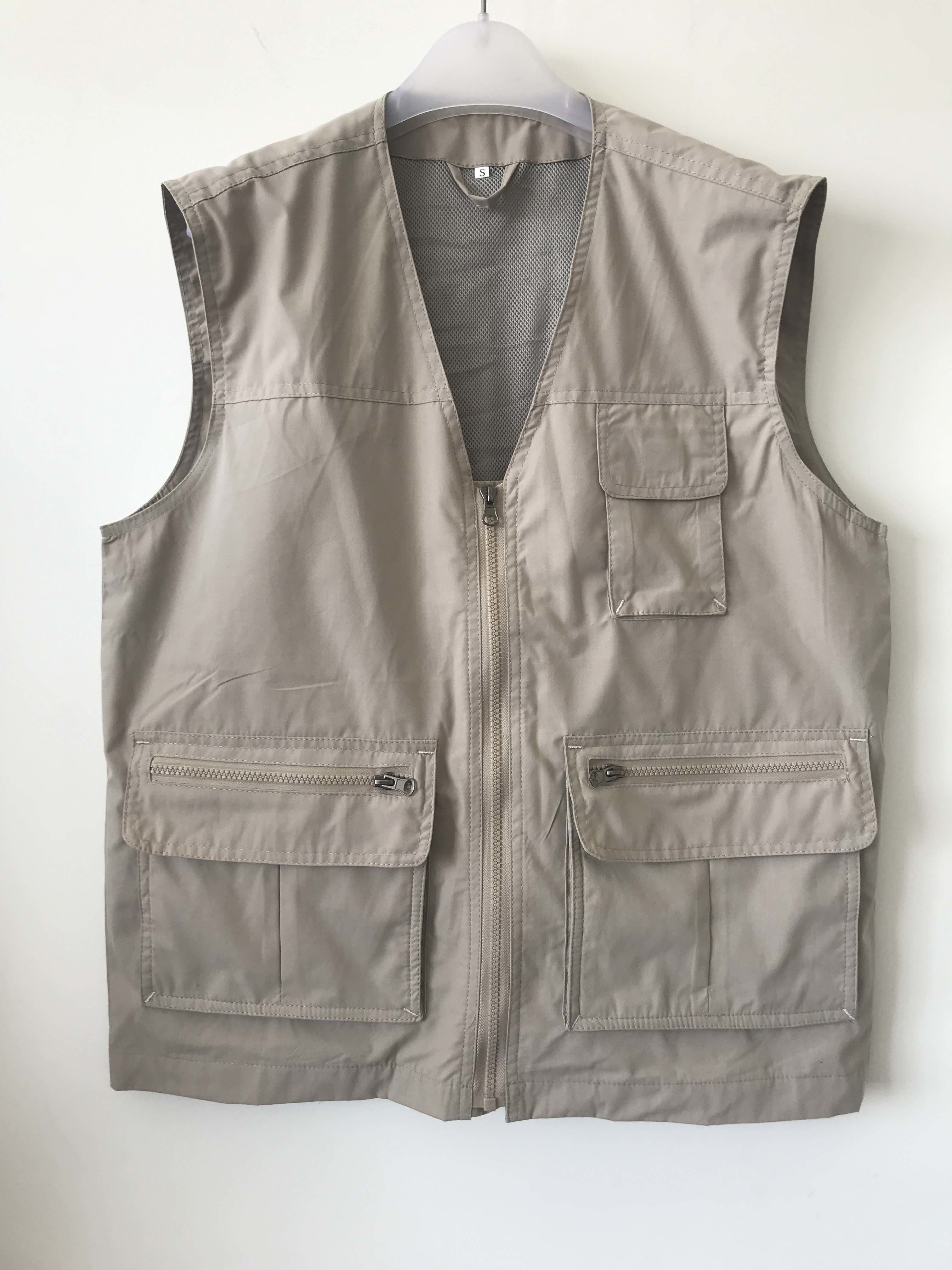 Mens classic vest，mens waist coat, vest 046 in 100% cotton fabric, stone/beige colour, S-3XL