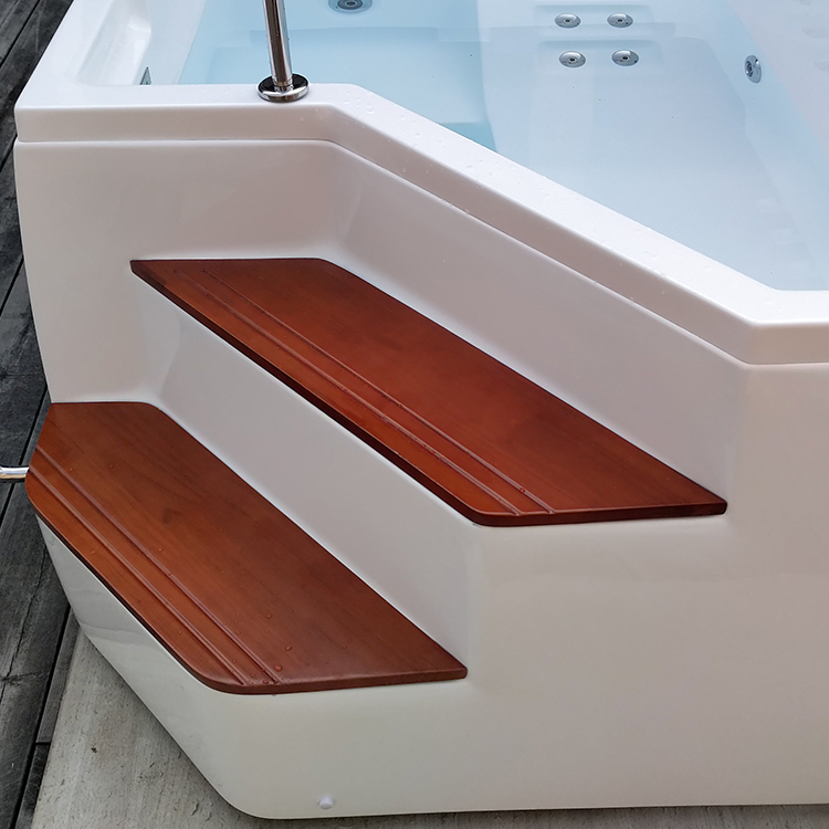 66" 2 Person Air Bathtub For Adults Air Jet Soaking Tub Freestanding
