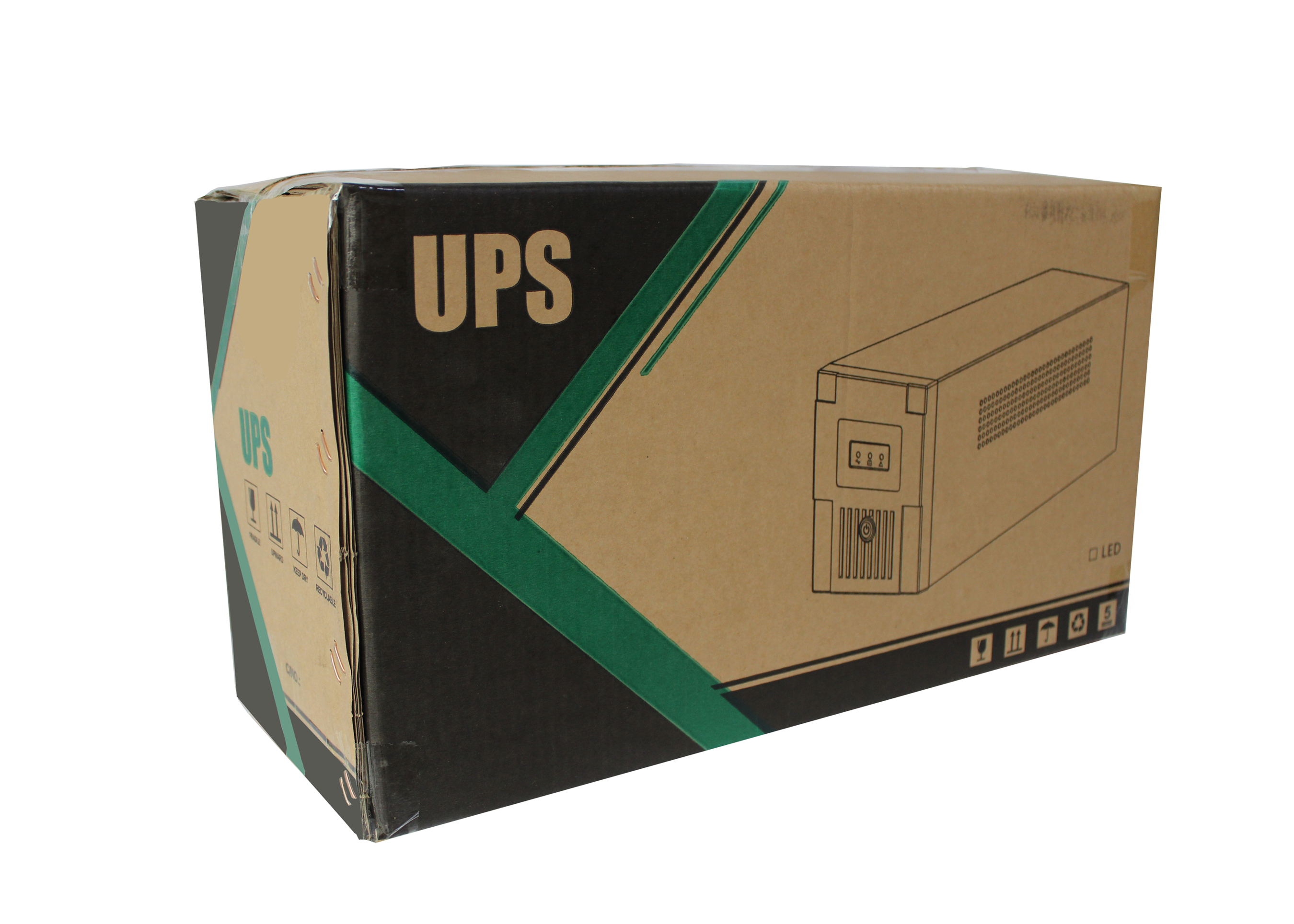 1.2kw 2kva Mini UPS Power Supply For Home Office Computer Backup