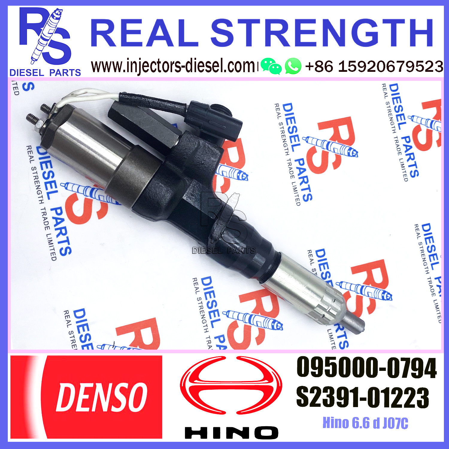 DENSO Common Rail Diesel Injectors 095000-0792 095000-0793 095000-0794 For HINO 23910-1222 23910-1223 S2391-01223