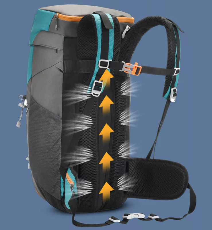 ODM Nylon Waterproof Hiking Backpack 40L Outdoor Mountain Equipment Backpack