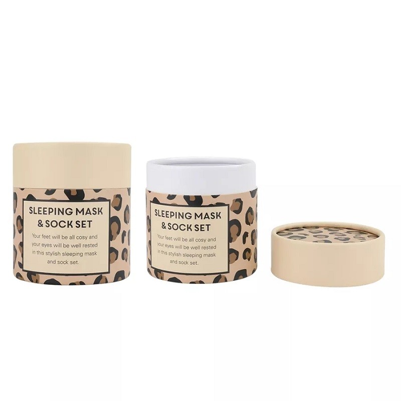 Custom Printing Apparel Paper Tube Packaging , Socks Cardboard Tube Container