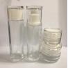 Buy cheap Round Recycled Glass Cosmetic Jar and Lotion Bottles Skincare Packaging OEM from wholesalers