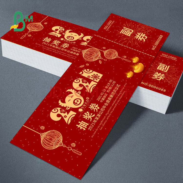 Double Side Smooth Glossy / Matte Coated Paper for Raffle Ticket