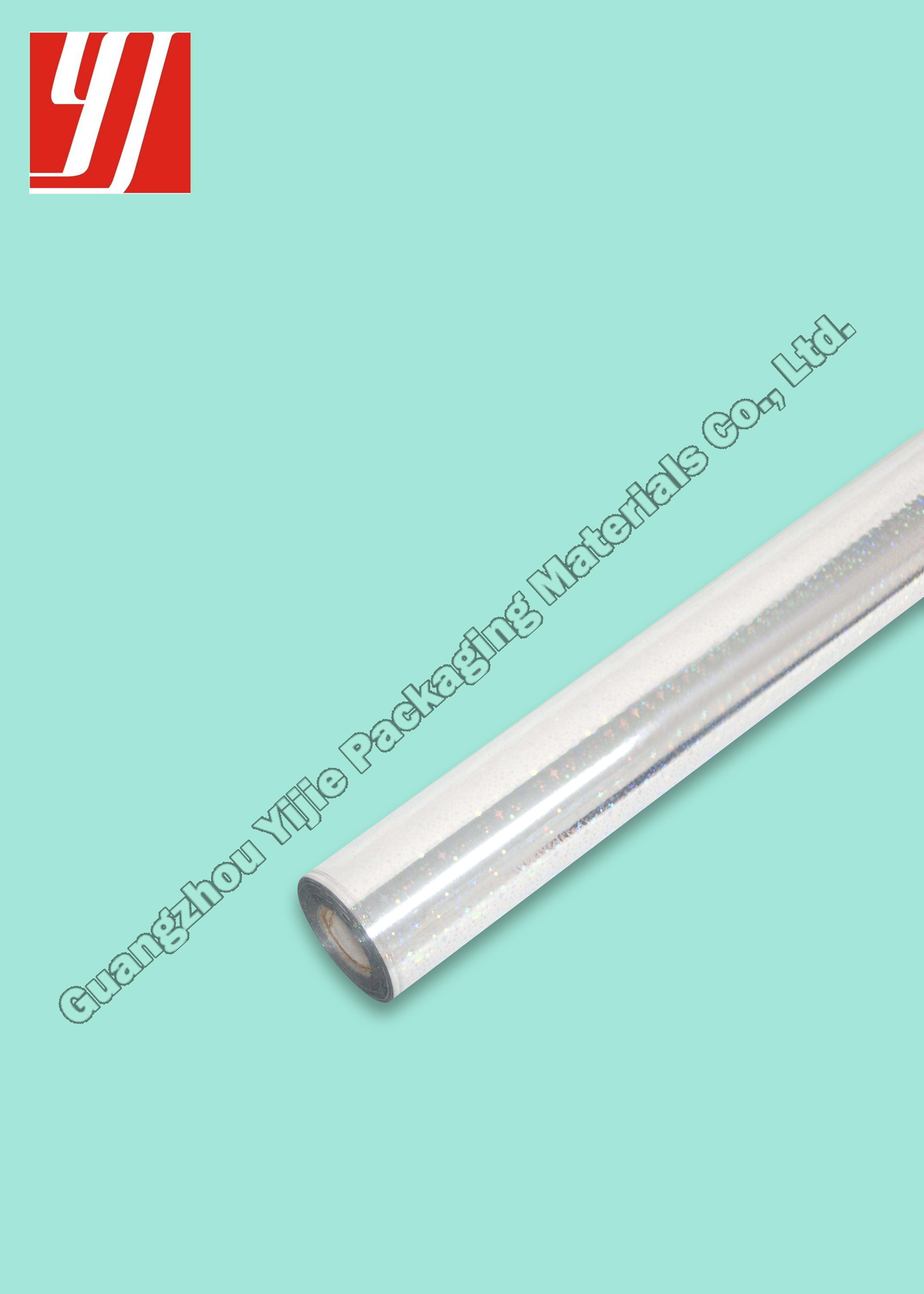 180m Silver Laser Foil Roll For Hand Bag Greeting Card