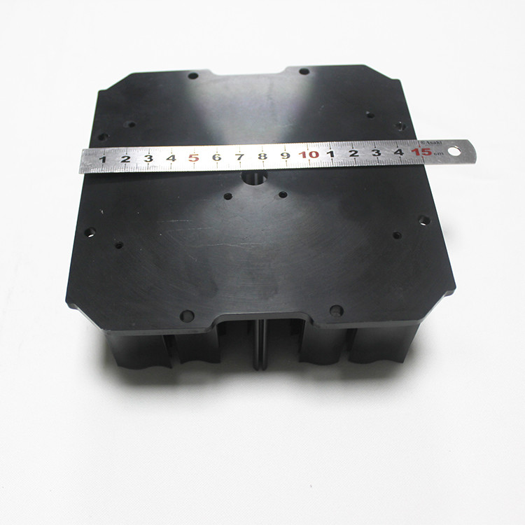 Black Anodizing Cold Forging Heat Sink For LED Lighting Width 150mm