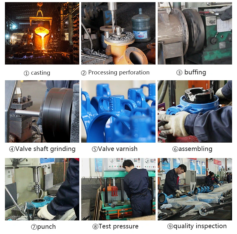 DN50-DN200 XD381X-16Q Hand Wheel Groove Butterfly Valves with Diaphragm Structure