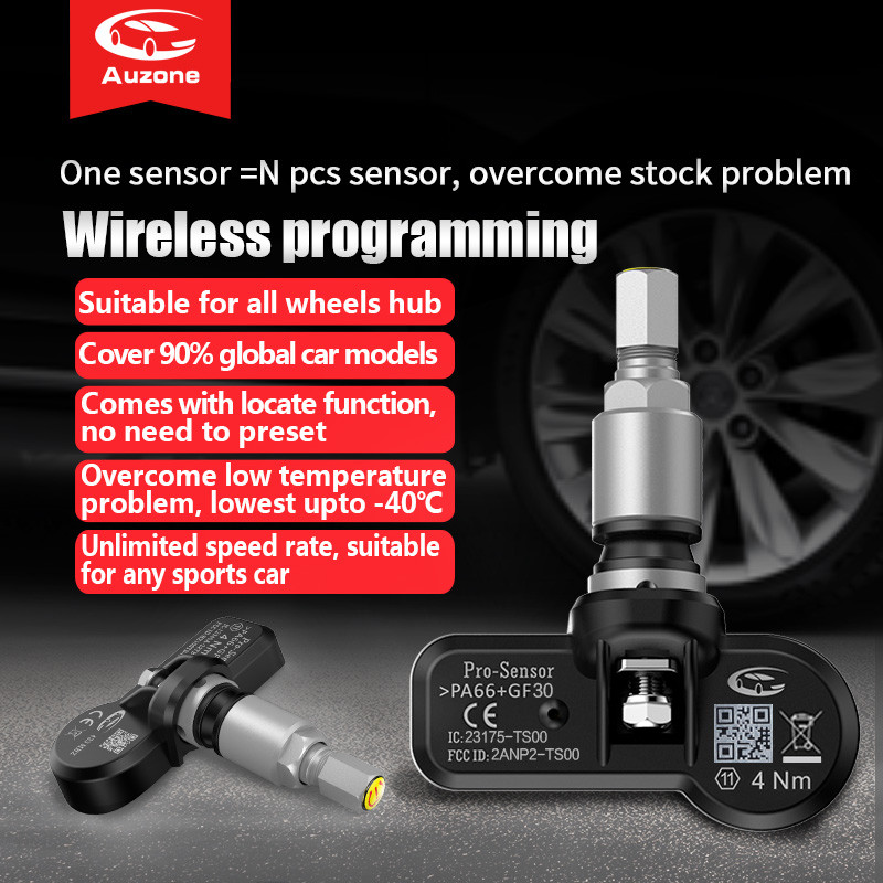 Dual Frequency 24000 Miles 315MHz Tire Valve Stem Sensor
