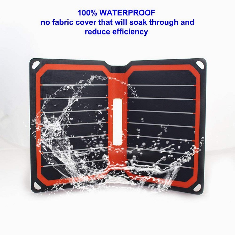10.6W Monocrystalline Silicon Solar Panel For Outdoor Emergency Cell Phone Charging