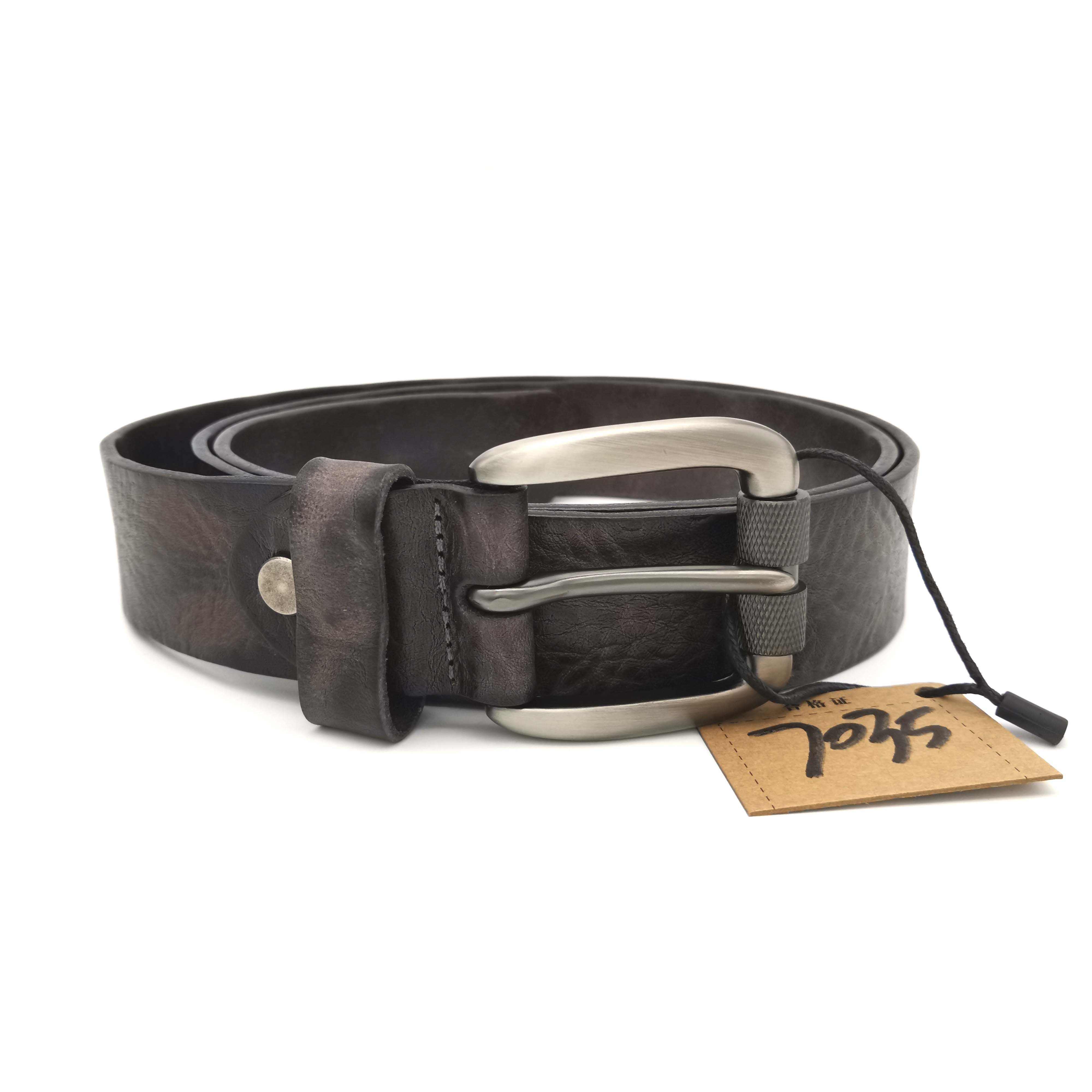 Retro Cowhide Genuine Leather Belt Wear Resistant Unisex Use