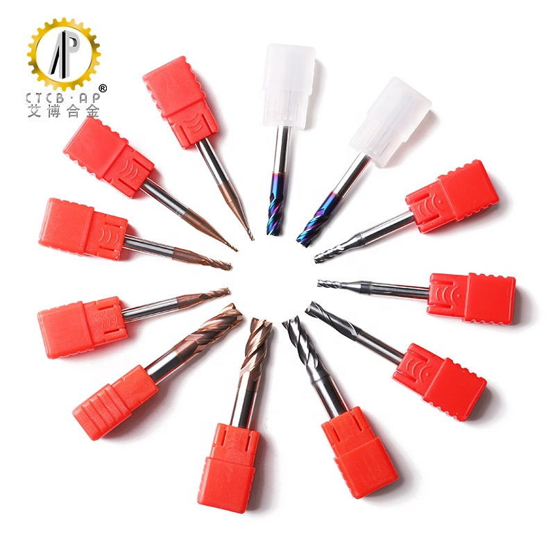 CNC TiAlSiN Coating Cemented Carbide 4 Flute Milling Cutter
