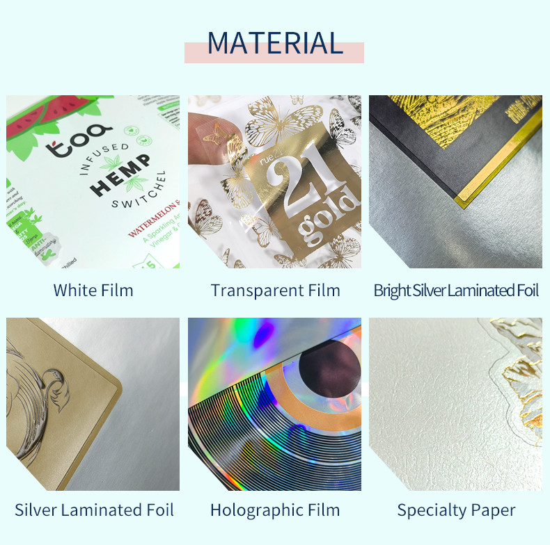 Full Color Synthetic Paper Sticker Printing For Household Products