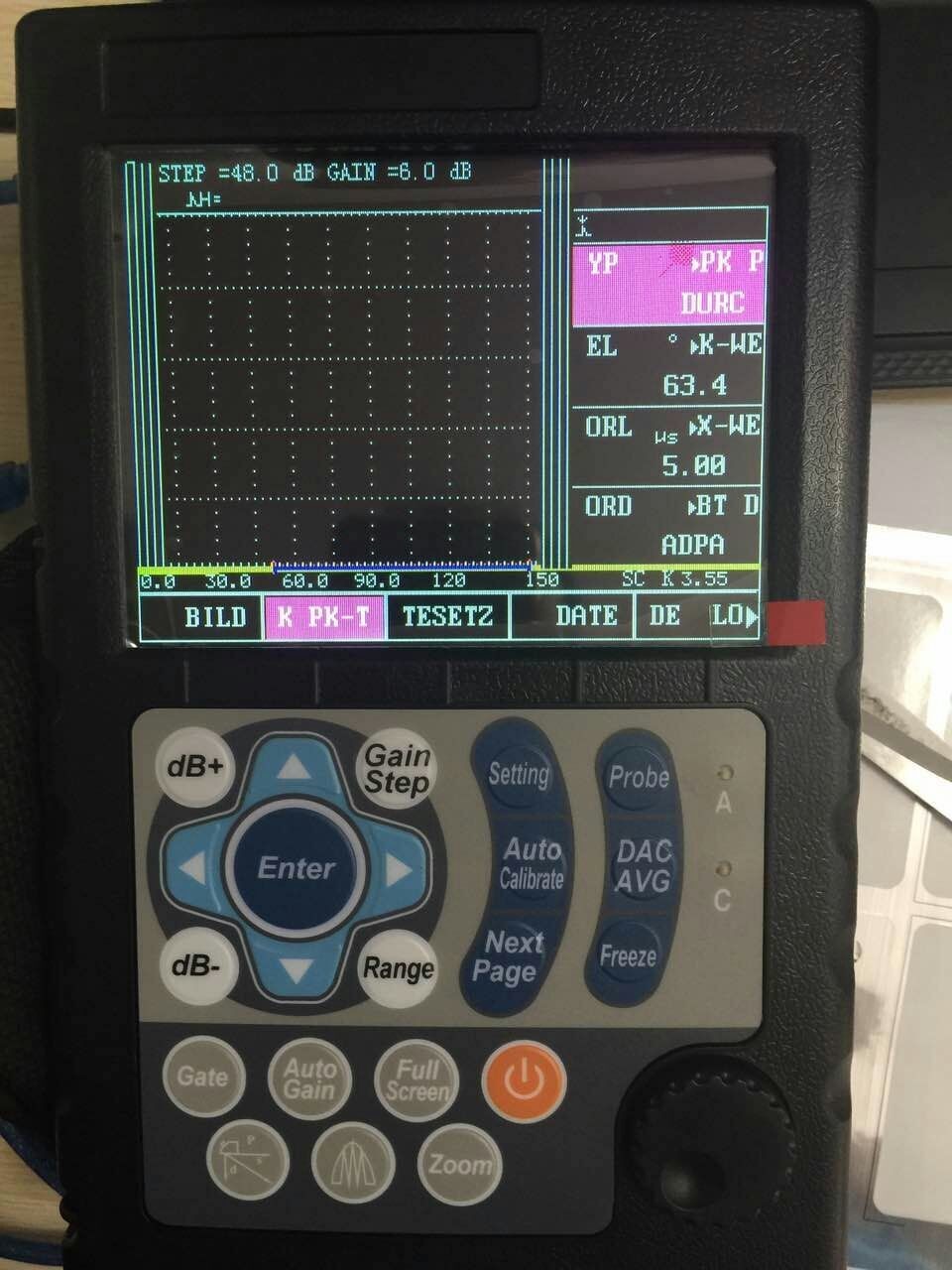 Handheld Ultrasonic Flaw Detector, Digital portable UT Testing Machine RFD610