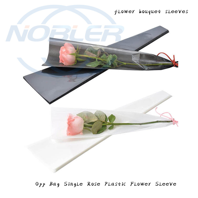 Waterproof Flower Bouquet Sleeves Plastic Flower Wrapping Sleeve