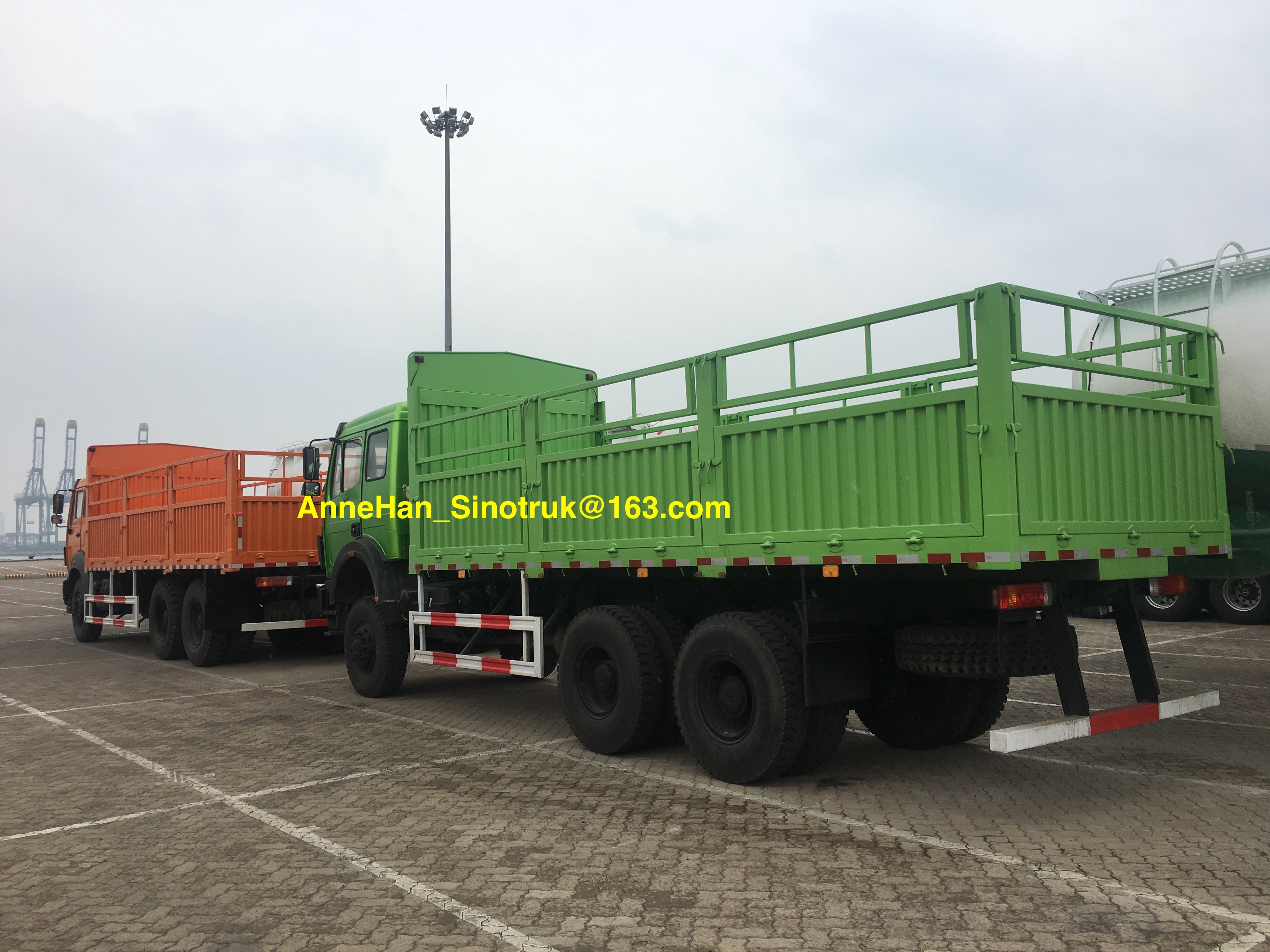2638 380hp Power Beiben Cargo Transport Truck 6x4 Ten Wheeler Heavy Duty