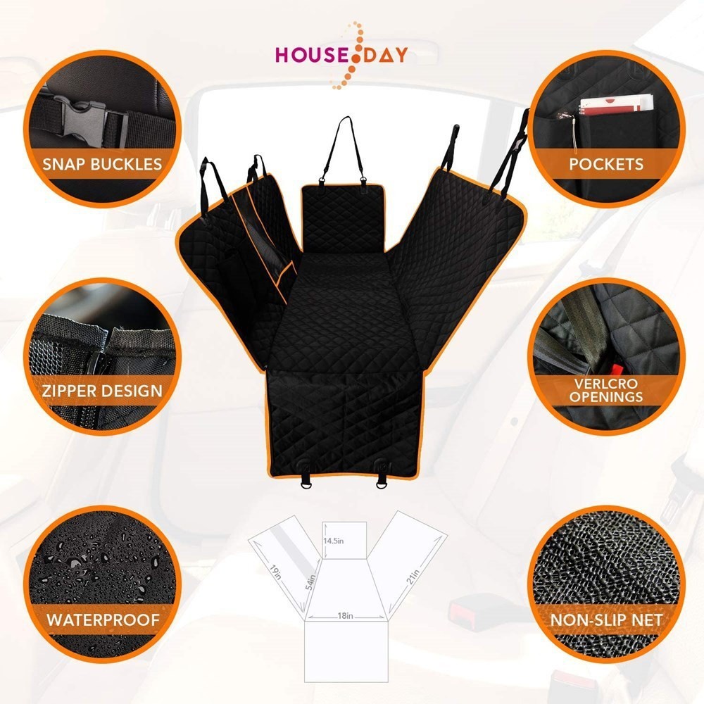 Waterproof Scratchproof Dog Back Seat Cover Protector Pet Supplies Accessories For Car