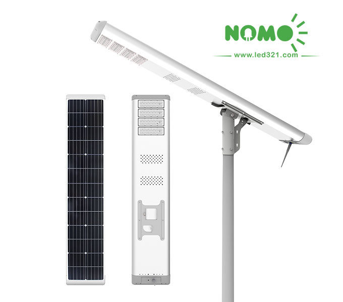Powder Coating Column Solar Street LED Light Multi-function Smart Grid