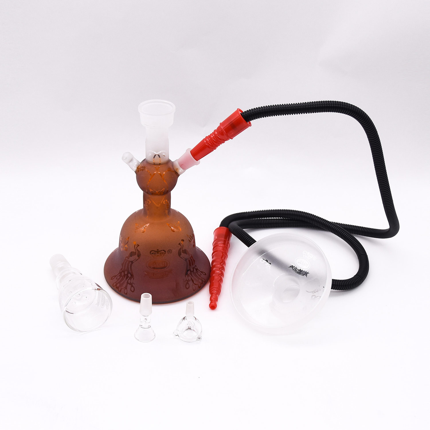 LFGB Inhale Straight Borosilicate Glass Water Pipe Pot