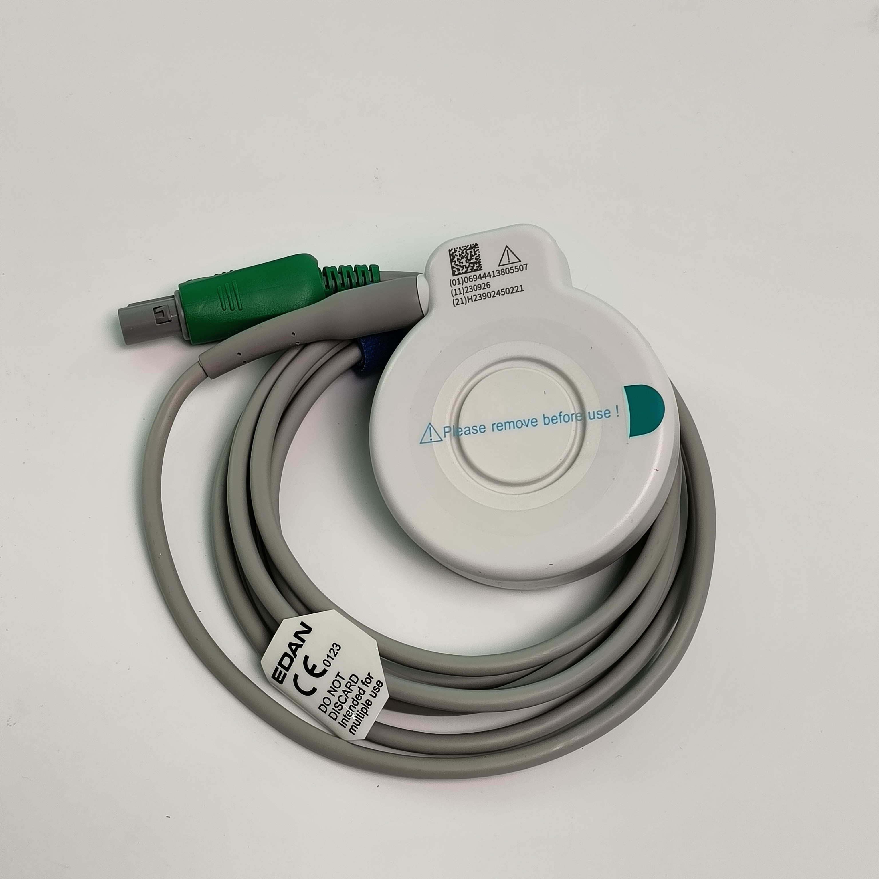 Fetal Monitoring And Uterine Contraction TOCO Probe 6 Pin Single Slot Blue Model MS3-31527