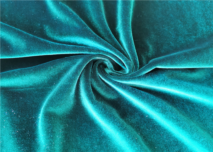 Warp Knitted Stretch Velour Fabric Shrink Resistant For Garment