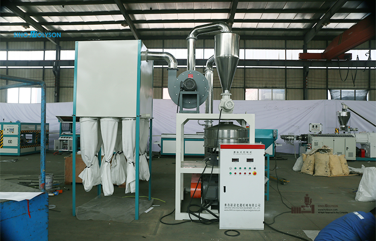 200-350kg/H Plastic PVC Scrap Pulverizer Machine 380V / 415V