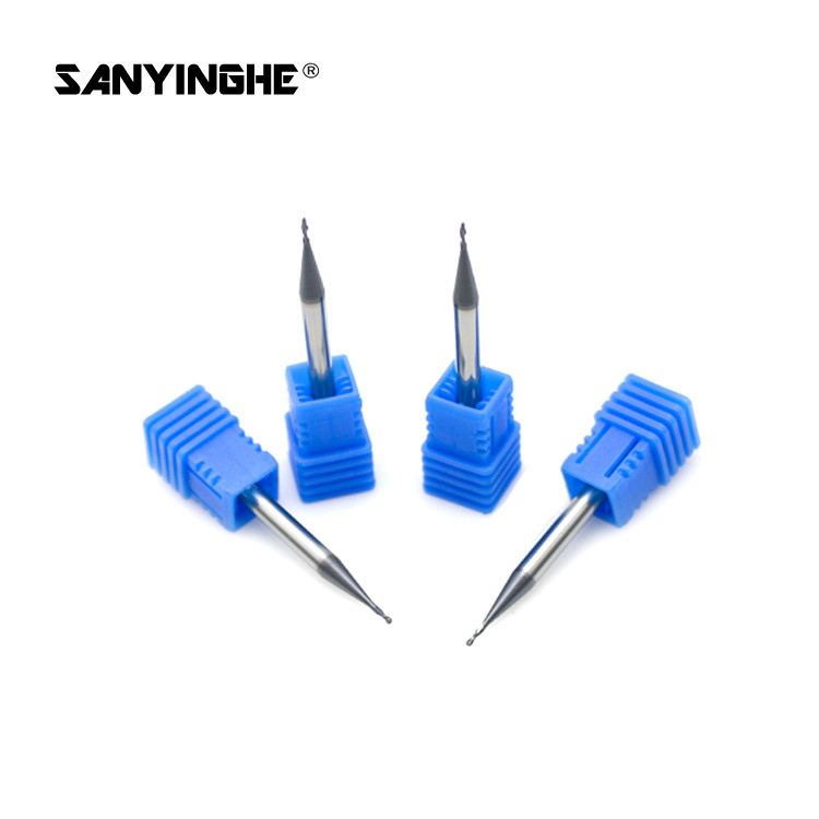 1.0mm CNC Solid Carbide Corner Radius End Mills Cemented Carbide Endmill