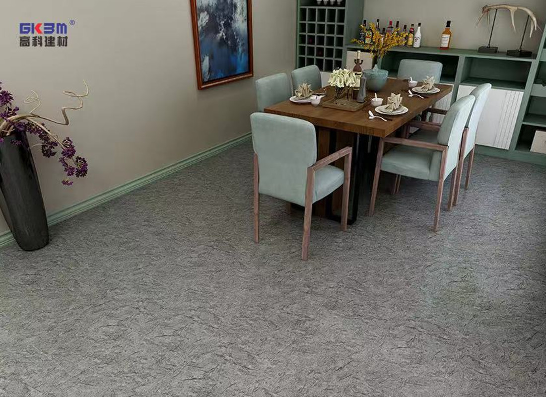 Waterproof Click Black Granite Vinyl Flooring For Hotel Greenpy SY-S3015