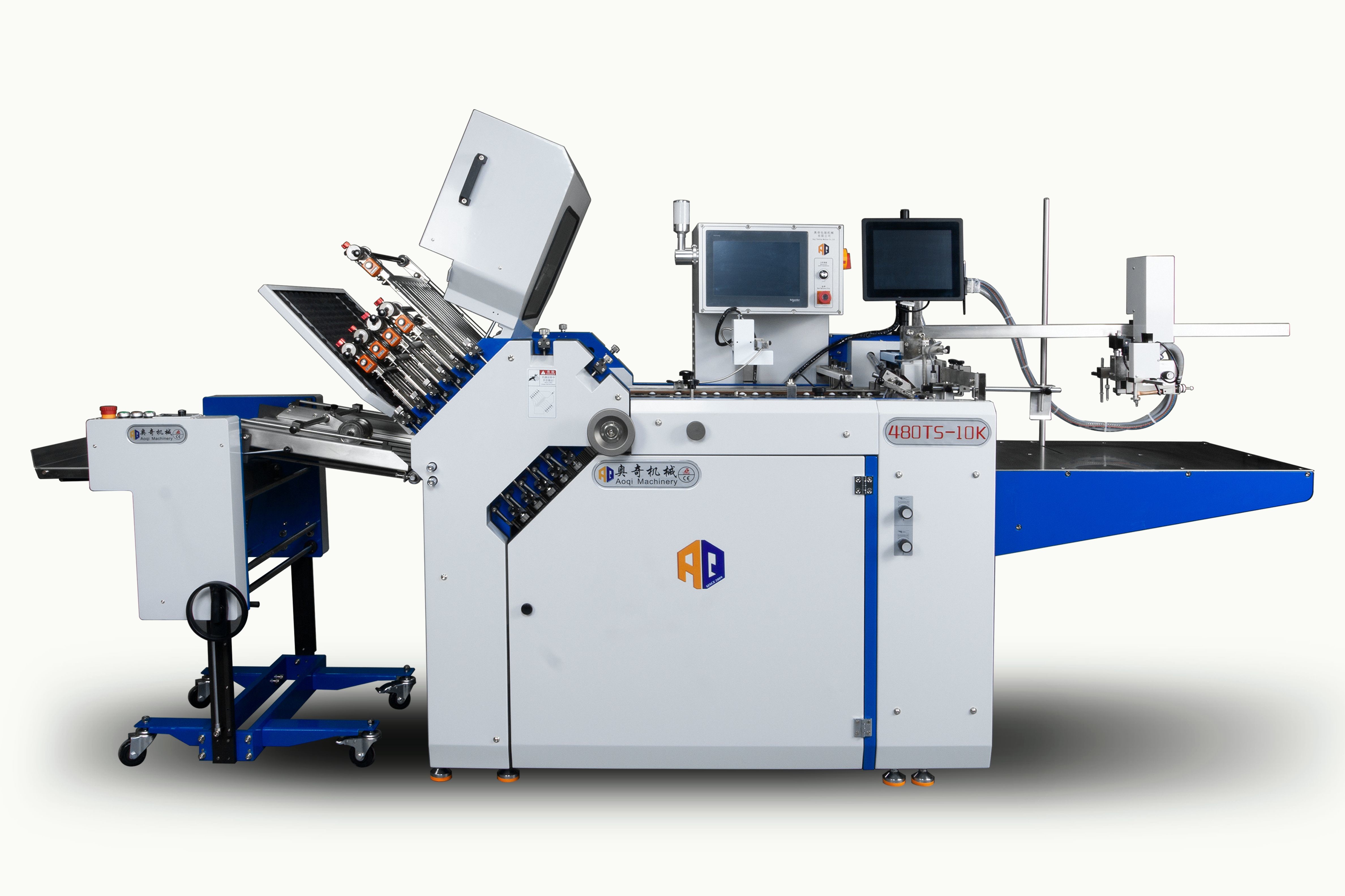 Full Automatic Large Format Paper Folding Machine Heavy Duty For Pharmaceutical Leaflet