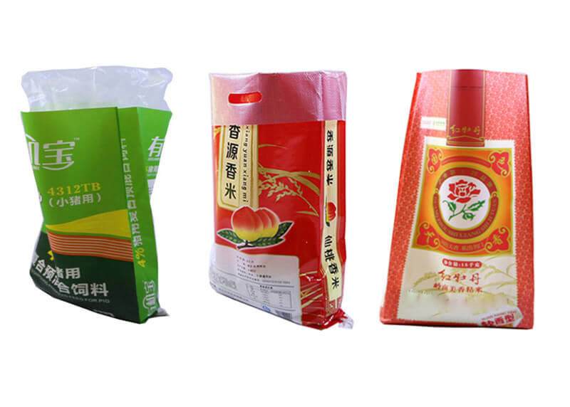 50 Kg 25kg Printed Polypropylene Rice Sacks Waterproof Environment Friendly