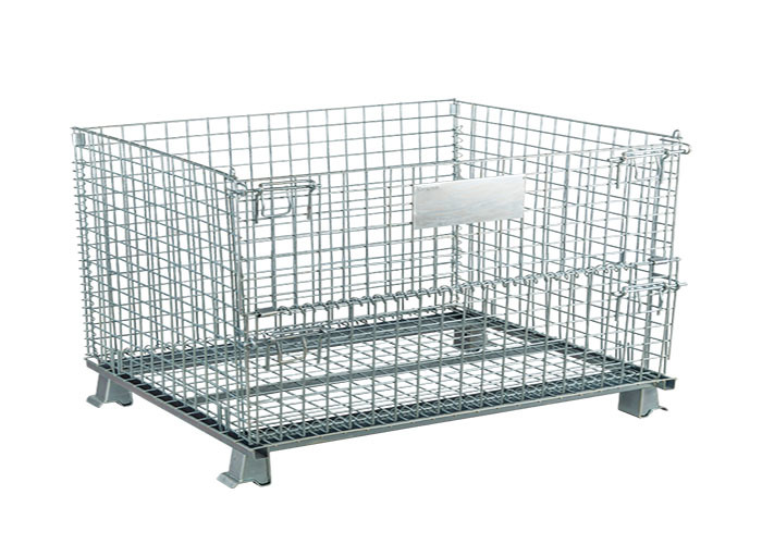 6mm Wire Mesh Container , 304 ss Warehouse Wire Container
