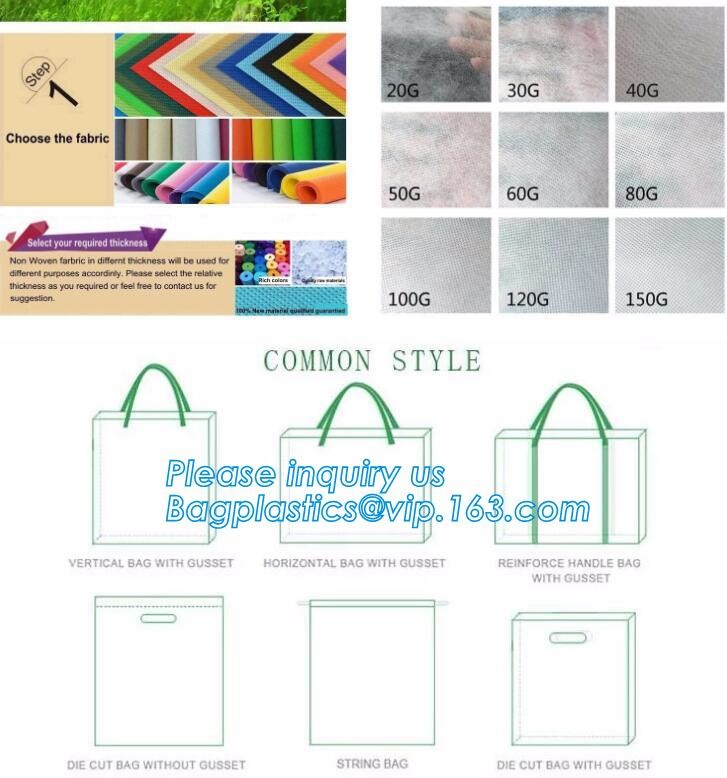 non-woven promotional shopping bag ultrasonic non woven bag, Custom printed tote non woven bag shopping shoulder bag pri