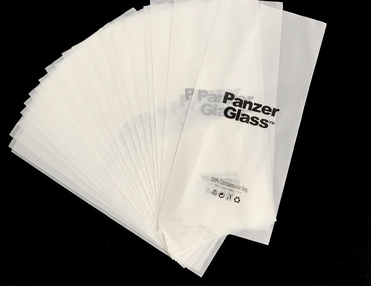 PLA PBAT Biodegradable Flat Bag Compostable Electronic Products Plastic Flat Bag