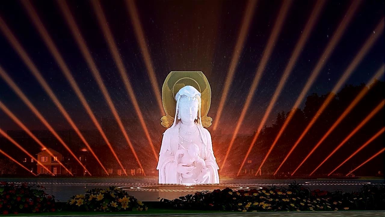 Entertainment Purposes Water Screen Projection With Perfect Visual Experience